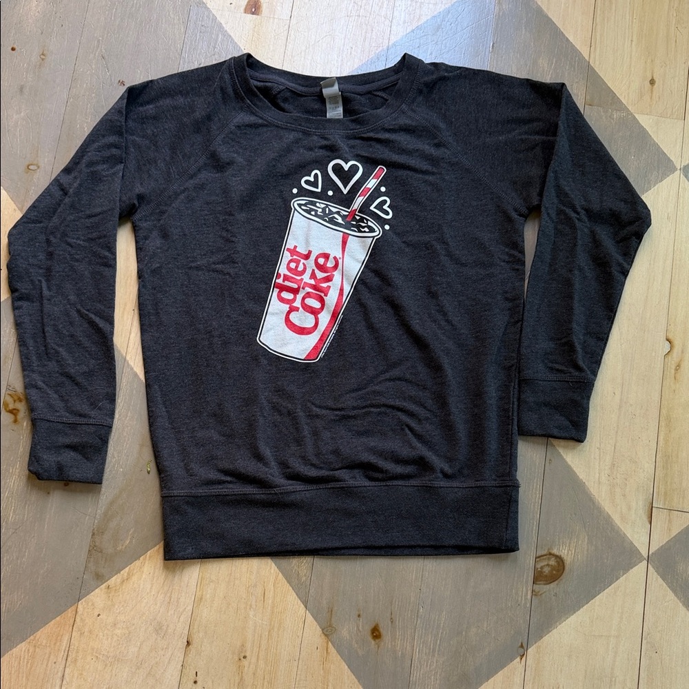 Diet Coke Graphic Black Sweatshirt